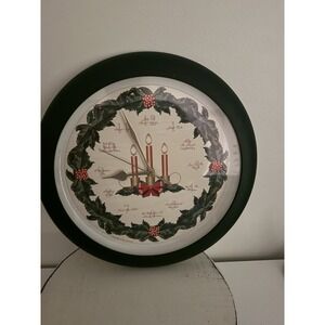 Mark Feldstein Christmas Melody Musical Christmas Wall Clock Vintage Jerry Schur